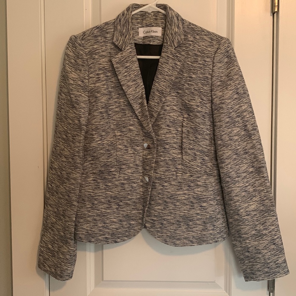 Calvin Klein Spacedye 2 Button Blazer